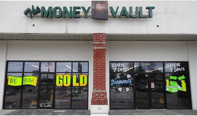 Front of our store with its two glass display windows